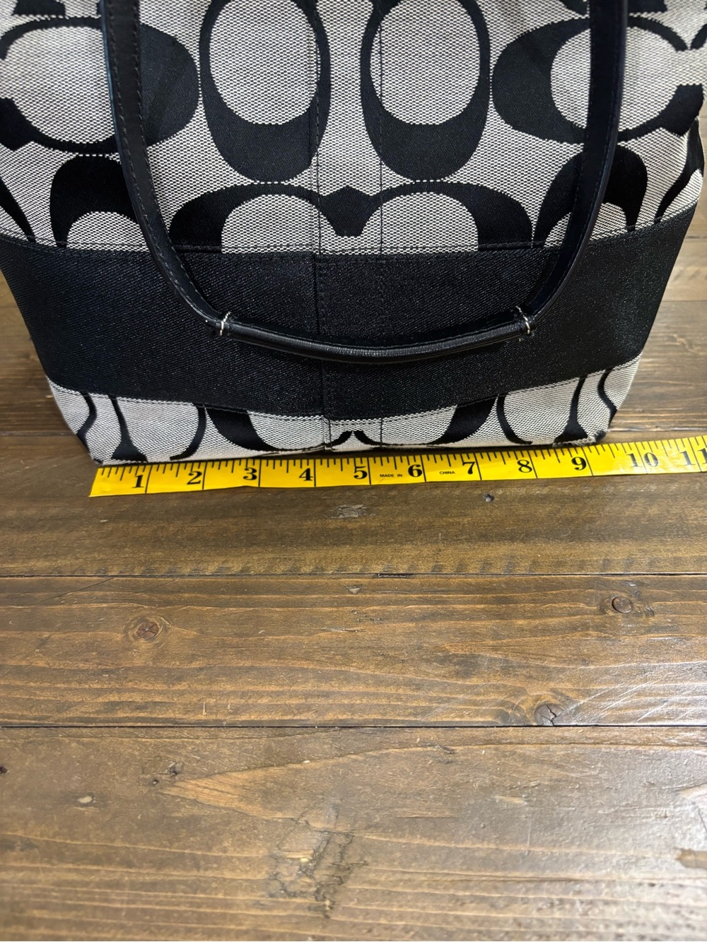 Coach Signature Stripe Tote F13548 - Picture 12 of 14